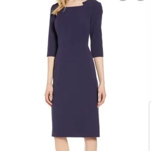 Halogen Stretch Crepe Sheath Dress SZ 10P NWT